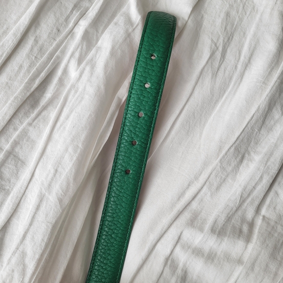 Vintage Dooney & Bourke Green Leather Belt with Gold Buckle main image 9